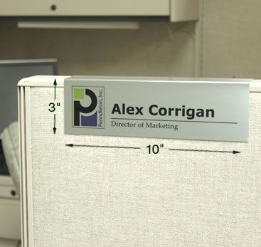 cubicle name plate nameplates office signs custom holders frames holder plates walls magnetic nameplate