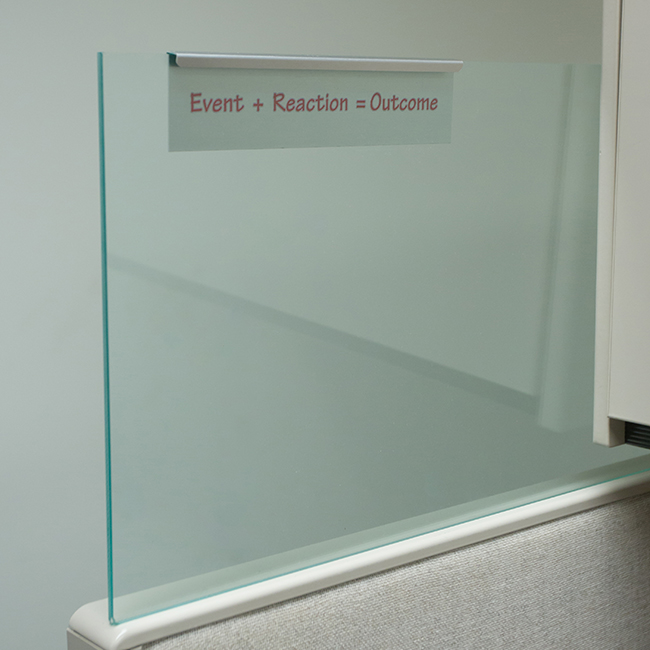 Glass Cubicle Name Plates for Offices
