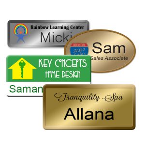 printed name badges