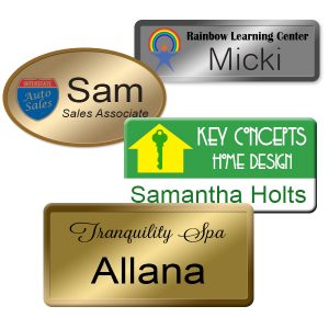 printed name badges