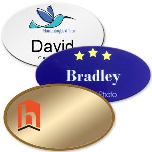 logo name badges