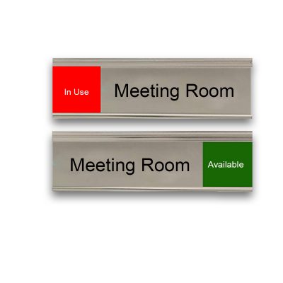 Large Slider Signs with Custom Text for Offices - Nap Nameplates