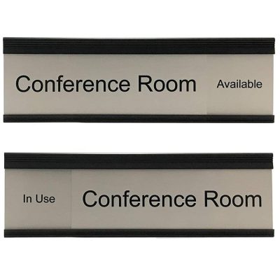 Large Conference Room Slider Sign With Frame - Nap Nameplates