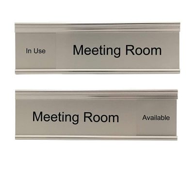 Meeting Room Slider Signs for Available or In Use - Nap Nameplates