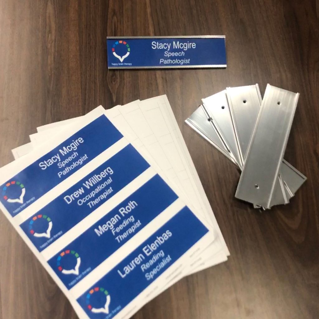 Printable Paper Name Plates, Blank Perforated in Several Sizes ...