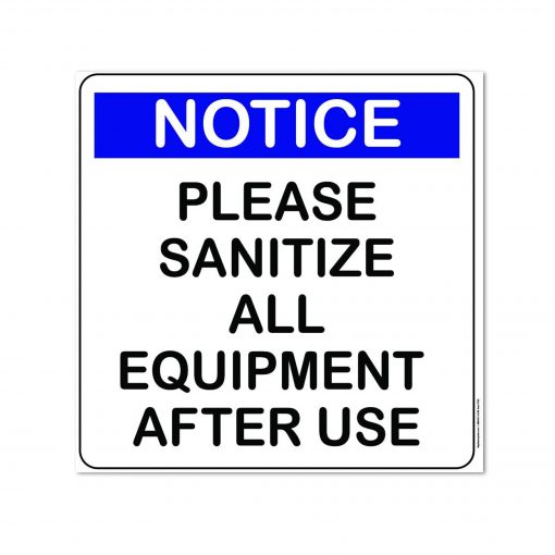 sanitize sign