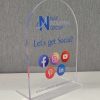 5" x 7" UV Printed Acrylic Arch Table Sign - Image 4
