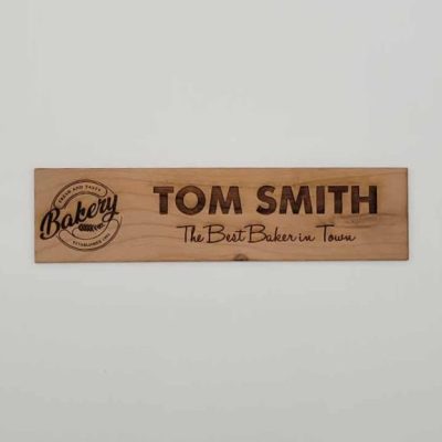 8" x 2" Alderwood Name Plates Signs