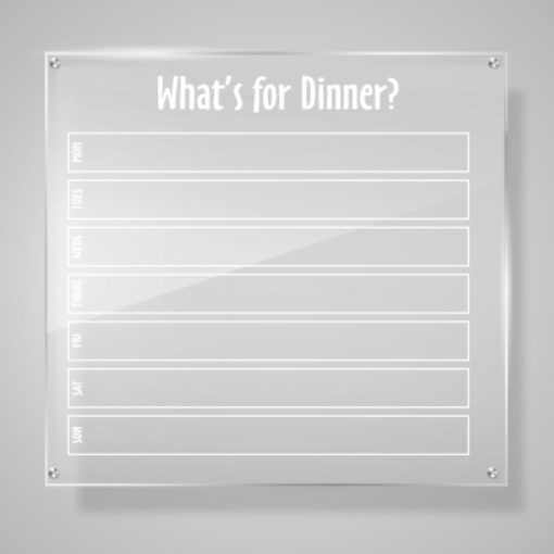 10" x 10" What's for Dinner Acrylic Sign - Image 2